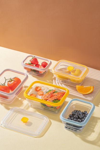 Сгъваеми Прозрачни Силиконови Кутии за Храна – 3 Размера (400ml, 600ml, 900ml)