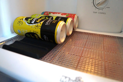 Силиконова поставка на едро за бутилки и кенчета в хладилник, платформа за подредба на бира против търкаляне в хладилника