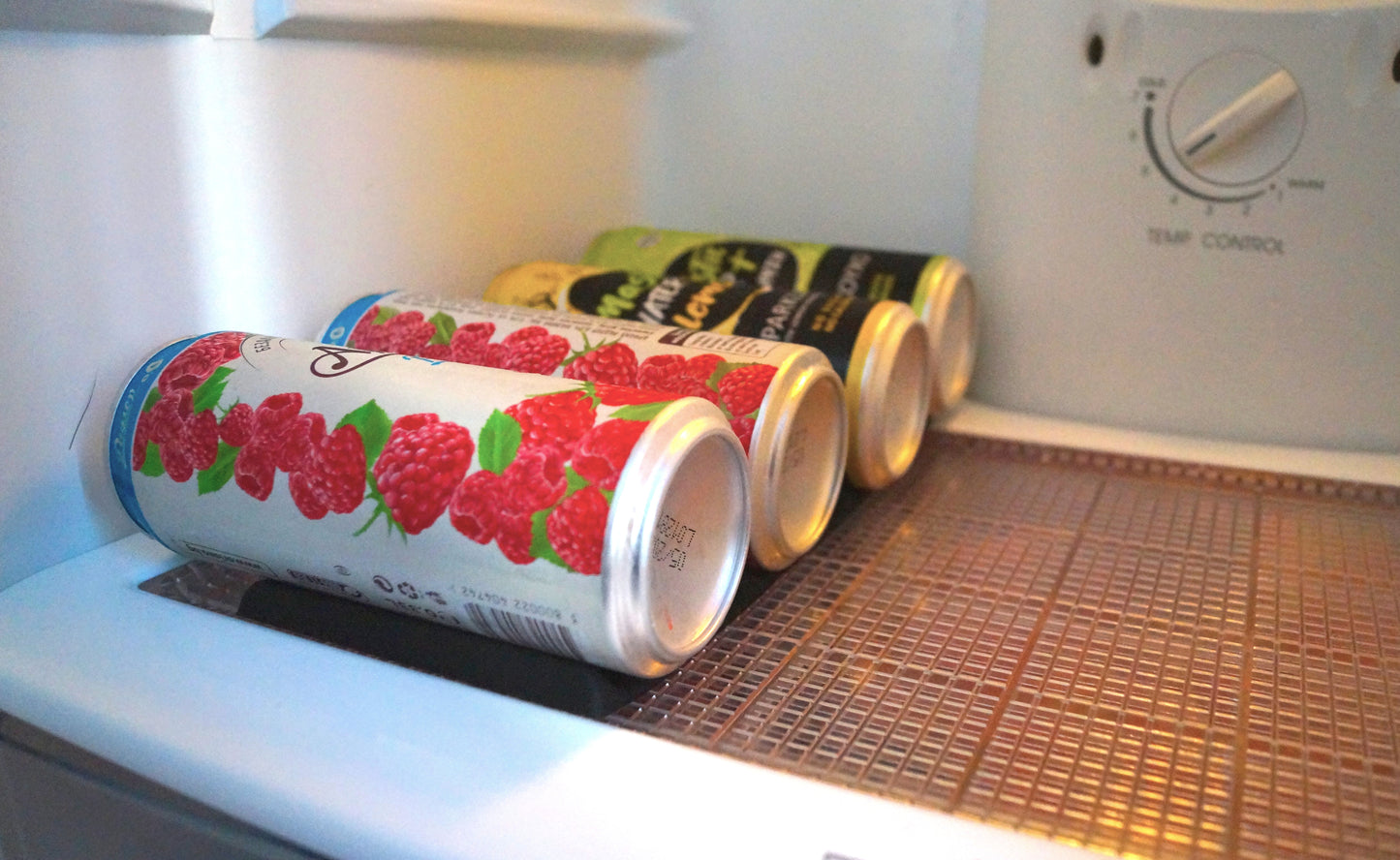 Силиконова поставка на едро за бутилки и кенчета в хладилник, платформа за подредба на бира против търкаляне в хладилника