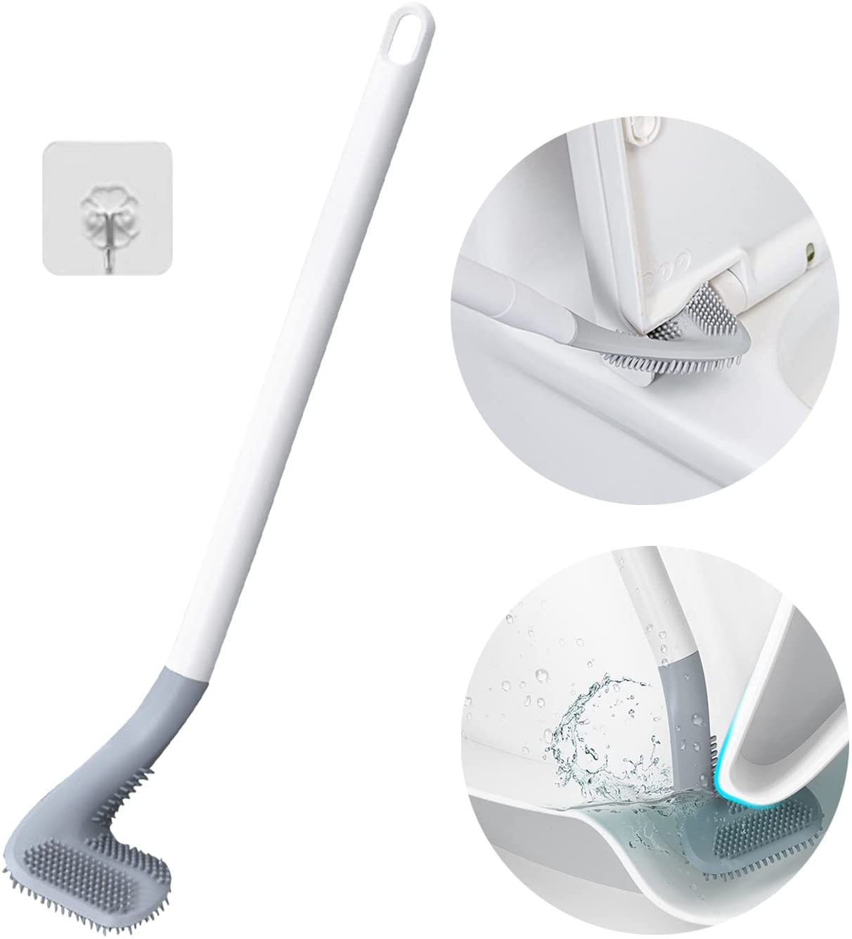 Силиконова Четка за Тоалетна "Golf Stick" – 360° Почистване без Пропуснати Места