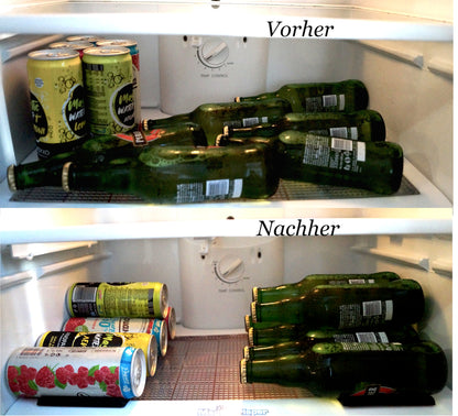 Силиконова поставка на едро за бутилки и кенчета в хладилник, платформа за подредба на бира против търкаляне в хладилника