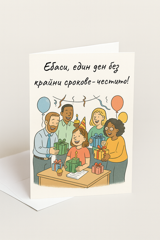 Картичка с бял пощенски плик НА ЕДРО, Крайни срокове